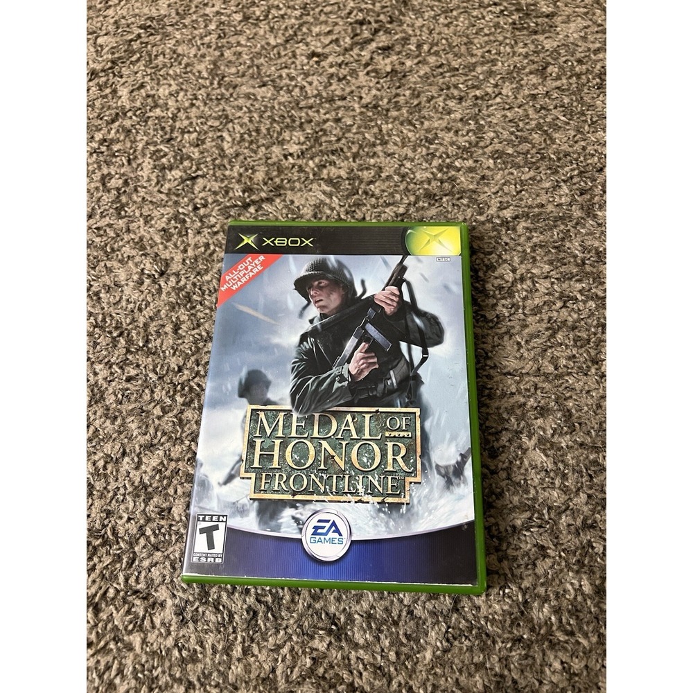 Medal‎ of Honor Frontline Microsoft Xbox 2002 WWII FPS EA Games Original Case